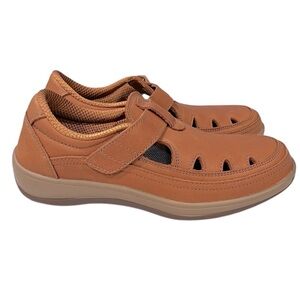 ORTHOFEET Serene Leather Walking Shoes Size 6.5